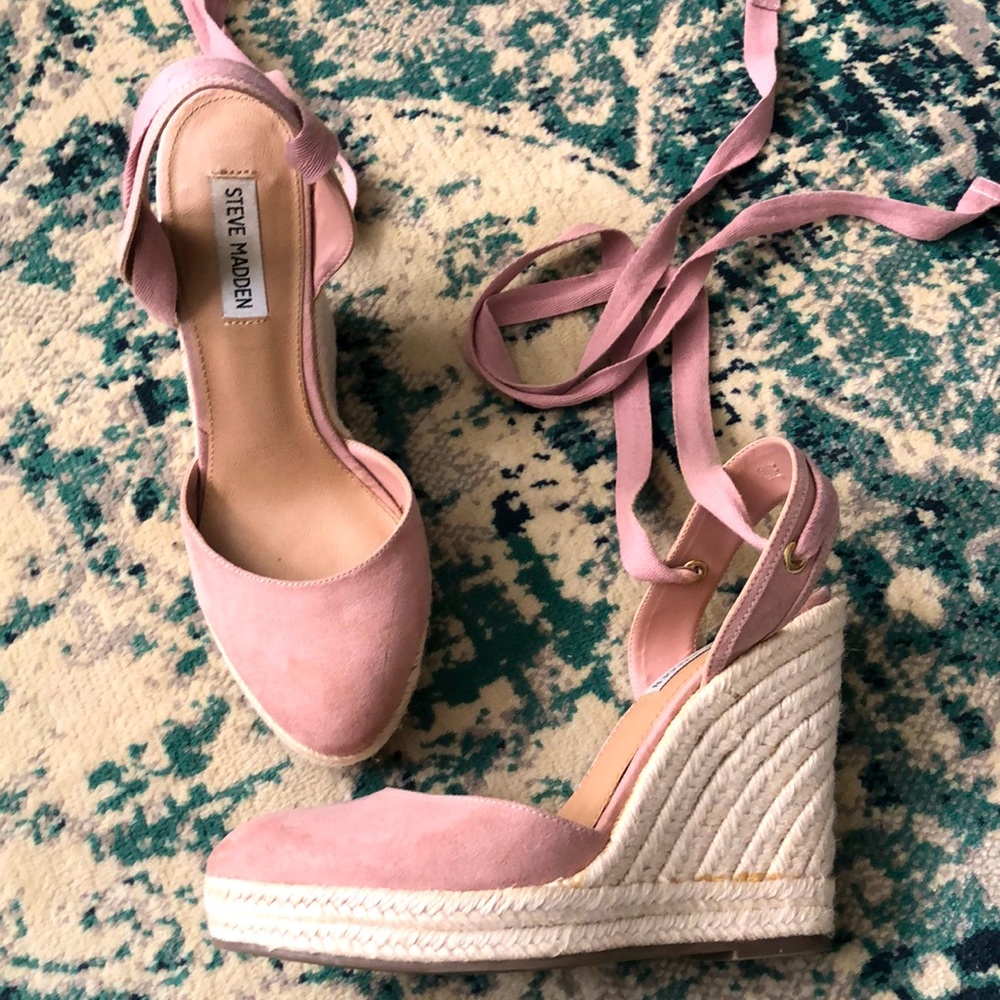 Rose Steve Madden ballerina espadrilles